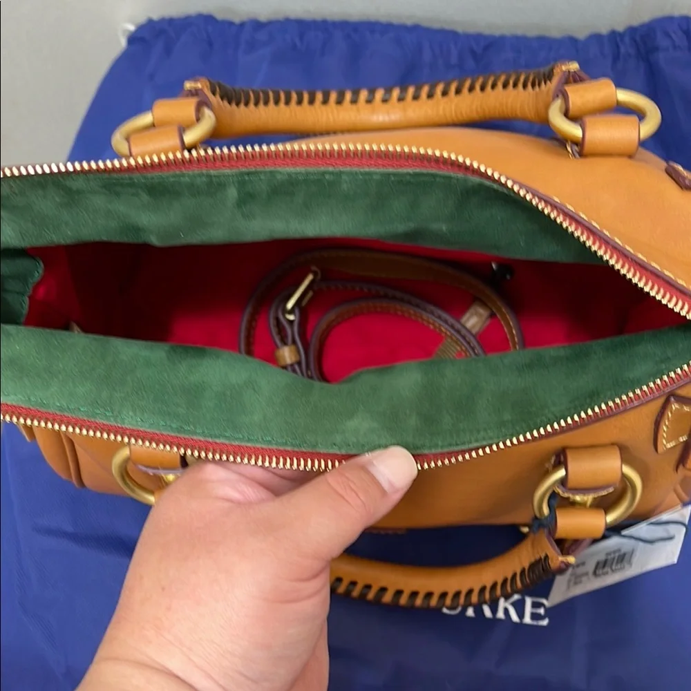 Dooney & Bourke natural florentine Leather Satchel - Picture 4 of 7